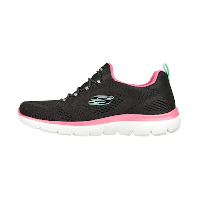 (W) Skechers Summits 'Perfect Views Black Pink'