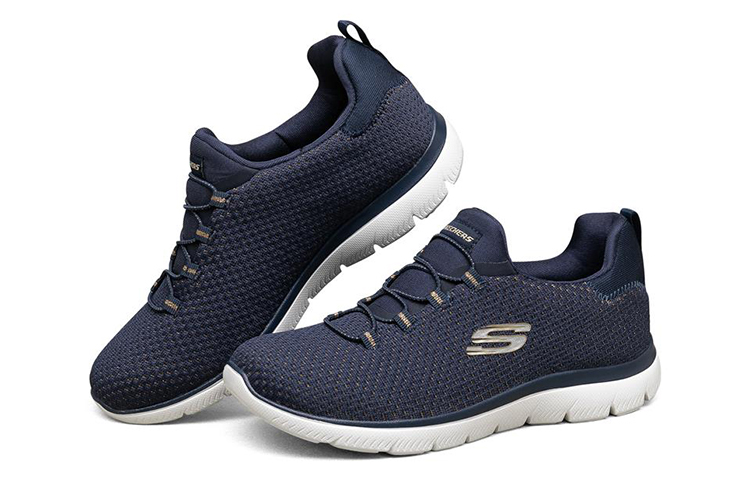 Lookbook (Women) Skechers Summits Low-Top Dark-Blue 149204-NVGD