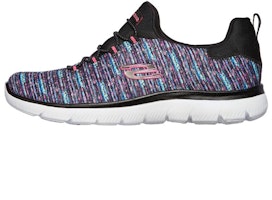 (Women) Skechers Summits Low-Top Running Shoes Black/Purple 149525-BKMT (Women) Skechers Summits Low-Top Running Shoes Black/Purple 149525-BKMT