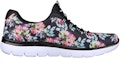 Order (W) Skechers Summits Rendah 'Hitam Motif Bunga Pelbagai Warna' 149932-BKMT