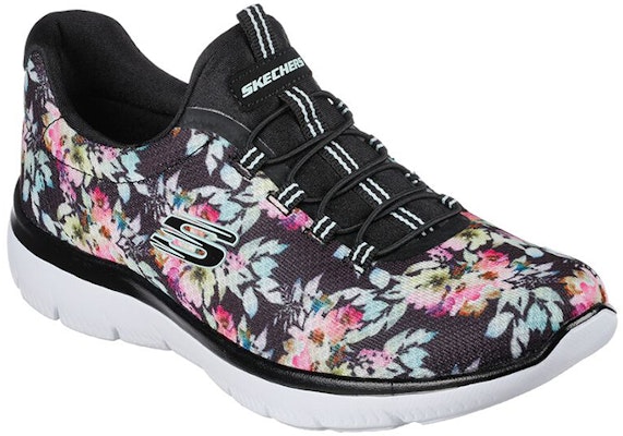 (Women) Skechers Summits Low 'Black Multicolor Floral Print' 149932-BKMT Lookbook (Women) Skechers Summits Low 'Black Multicolor Floral Print' 149932-BKMT