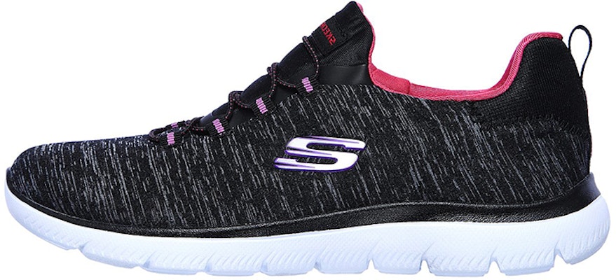 (Women) Skechers Summits Quick Getaway 'Black White' 12983-BKPK Buy (Women) Skechers Summits Quick Getaway 'Black White' 12983-BKPK