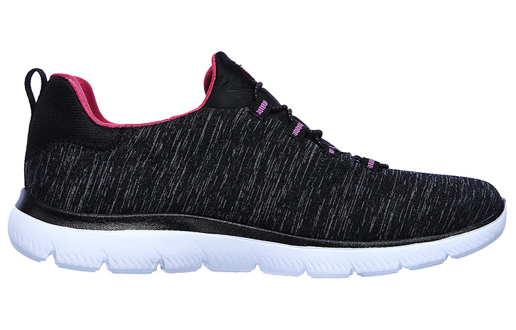 Order Skechers 女士 Summits Quick Getaway 低筒運動鞋 女款 黑白色
