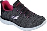 Lookbook (W) Skechers Summits Quick Getaway 'Hitam Putih' 12983-BKPK