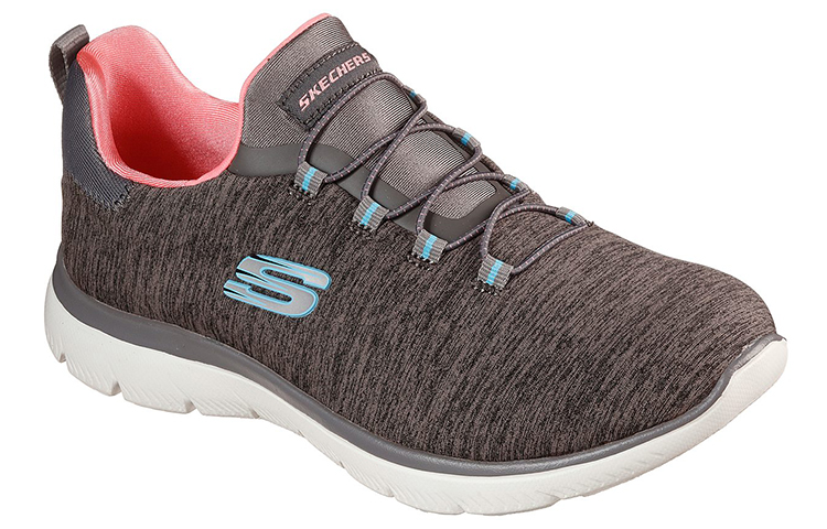 Lookbook Skechers 女士 Summits Quick Getaway 防滑透氣 低筒運動跑步鞋 女款 棕色