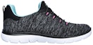 Order (W) Skechers Summits Quick Getaway 'Kelabu Biru' 12983-BKLB