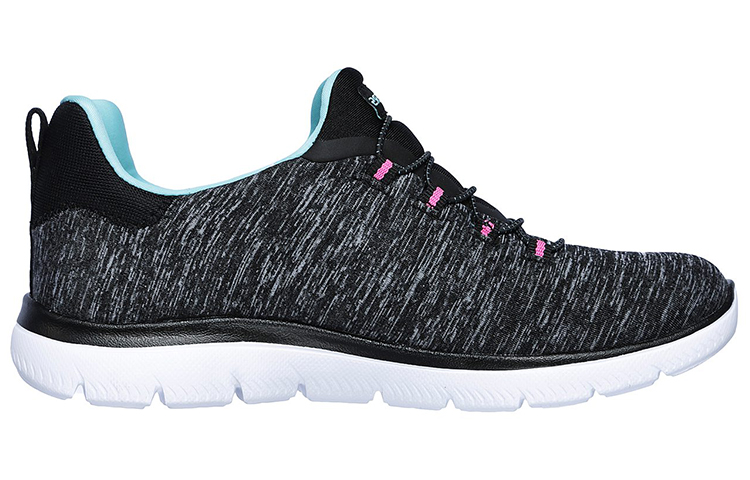 Order Skechers 女款 Summits Quick Getaway 低筒跑步鞋 灰藍色