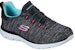 (W) Skechers Summits Quick Getaway 'Kelabu Biru' 12983-BKLB