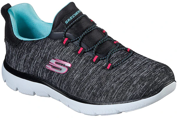 Skechers 女款 Summits Quick Getaway 低筒跑步鞋 灰藍色 Lookbook Skechers 女款 Summits Quick Getaway 低筒跑步鞋 灰藍色