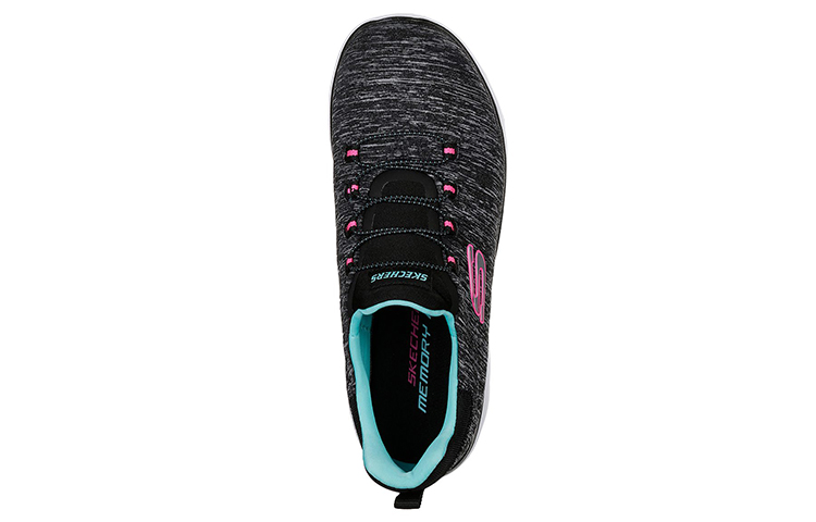 Shop Skechers 女款 Summits Quick Getaway 低筒跑步鞋 灰藍色