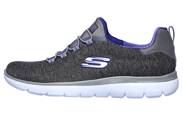 (Women) Skechers Summits Quick Getaway 'Grey Purple' 12983-CCPR