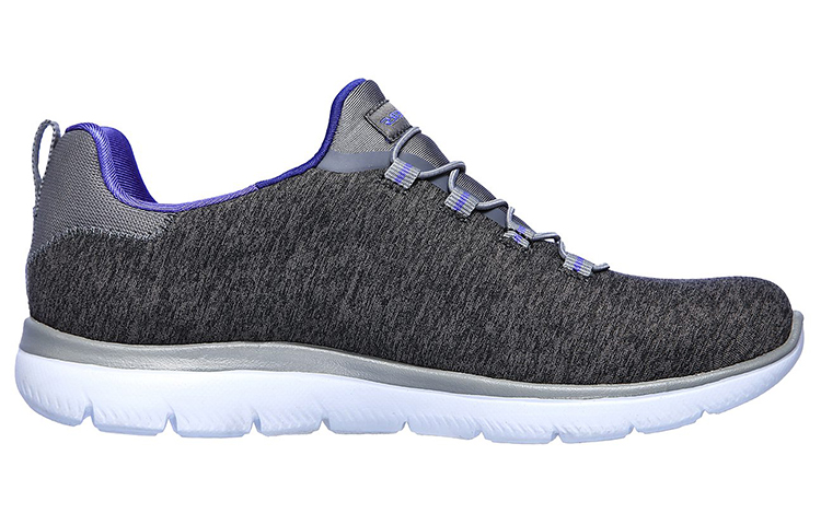 Order Skechers 女款 Summits 快速離開 低幫運動鞋 灰紫色