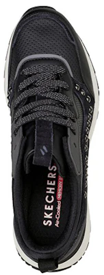 (W) Skechers Sunny Street-Lederlook ''Zwart Grijs'' 155435-BKGY Shop (W) Skechers Sunny Street-Lederlook ''Zwart Grijs'' 155435-BKGY