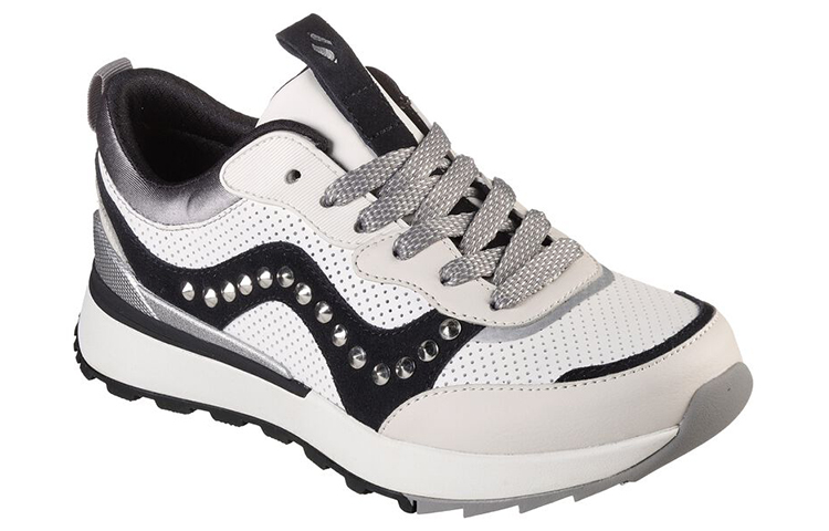 Lookbook (W) Skechers Sunny Street-Lederoptik ''Weiß Schwarz'' 155435-WBK