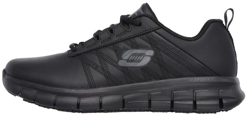 (W) 스케쳐스 슈어 트랙 블랙 (Skechers Sure Track Black) 76576-BLK Buy (W) 스케쳐스 슈어 트랙 블랙 (Skechers Sure Track Black) 76576-BLK