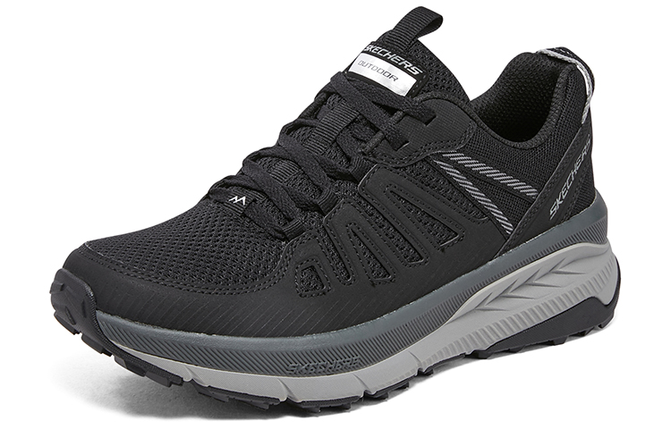 Lookbook (W) Skechers Switch Back 'Hitam Abu-abu' 180162-BKCC
