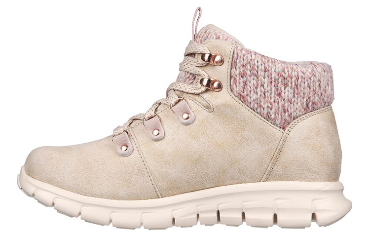 (Women) Skechers Synergy High Top 'Comfort Casual - Pink Beige' 167340-NTPK