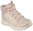 Lookbook (W) Skechers Synergy High Top 'Keselesaan Kasual - Merah Jambu Beige' 167340-NTPK