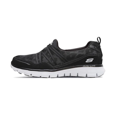 (W) Skechers Synergy Slip-On 'Black White'