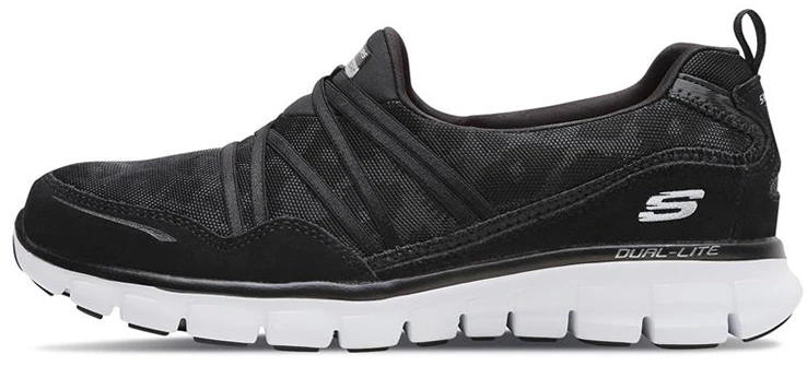 women-skechers-synergy-slip-on-black-white-11962-bkw