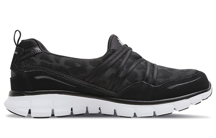 Order (W) Skechers Synergy Slip-On 'Hitam Putih' 11962-BKW