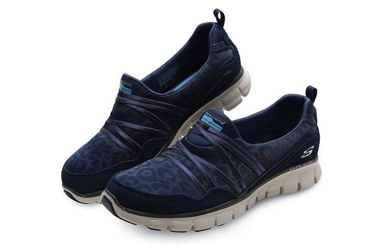 Lookbook (W) Skechers Synergy Slip-On 'Biru Navy' 11962-NVY