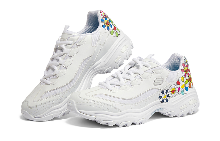 Lookbook (W) 스케쳐스 무라카미 D'Lites 화이트 (Skechers Murakami D'Lites White) 896030-WHT