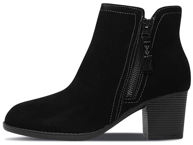 women-skechers-taxi-black-short-heel-boots-48449-blk