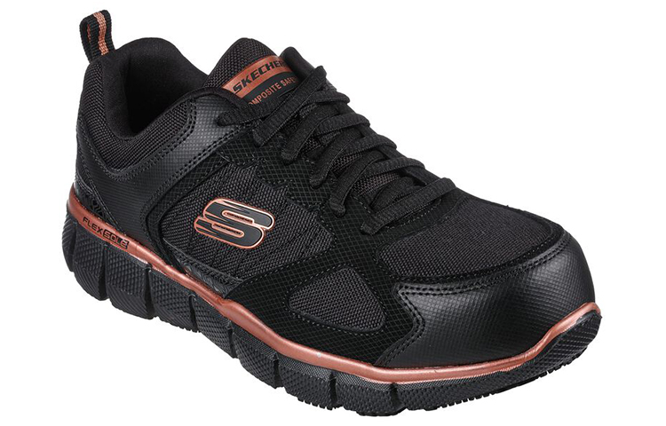 Lookbook (W) Skechers Telfin-Kanpur 'Hitam Emas' 108074-BKRG