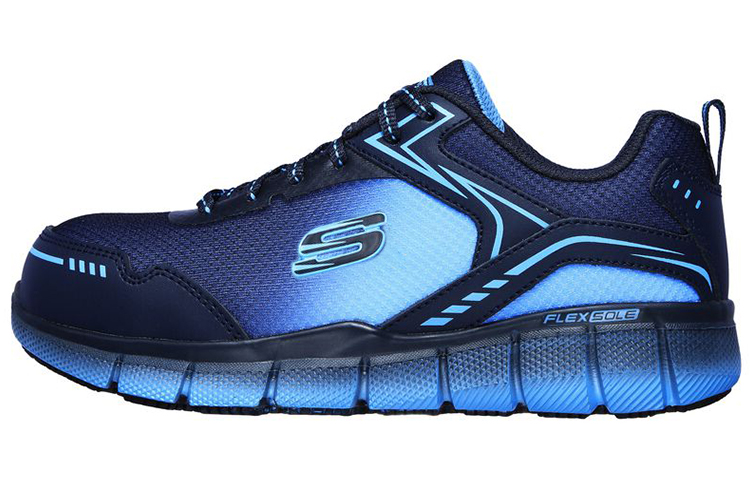 (Women) Skechers Telfin Arterios Alloy Toe 'Blue' 108009-NVBL