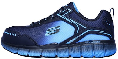 (Women) Skechers Telfin Arterios Alloy Toe 'Blue' 108009-NVBL (Women) Skechers Telfin Arterios Alloy Toe 'Blue' 108009-NVBL