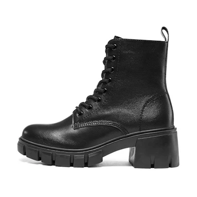 (W) Skechers Top Notch Martin Boots 'Black'