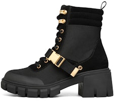 (Women) Skechers Top Notch Martin Boots Black/Gold 167052-BKGD (Women) Skechers Top Notch Martin Boots Black/Gold 167052-BKGD
