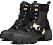 Lookbook (W) Skechers Top Notch Martin Boots Hitam/Emas 167052-BKGD