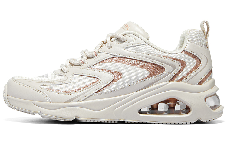 (Women) Skechers Tres-Air 'Shimm Airy - White Rose Gold' 177422-WTRG