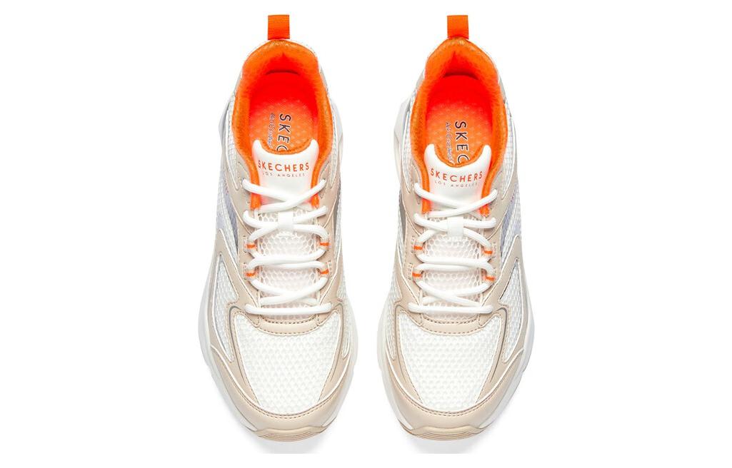 Lookbook (W) スケッチャーズ トレスエア テルティエアリー 白/ベージュ/オレンジ 177426-NTOR