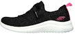 (W) Skechers Ultra Flex 2.0 'Hitam Merah Jambu' 149184-BKLB