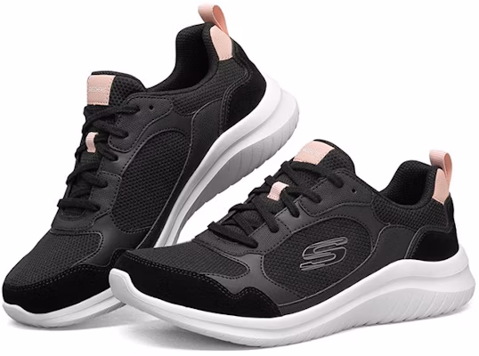 (W) Skechers 极致弹性 2.0 低帮跑鞋 黑色/粉色 66666299-BKPK Lookbook (W) Skechers 极致弹性 2.0 低帮跑鞋 黑色/粉色 66666299-BKPK