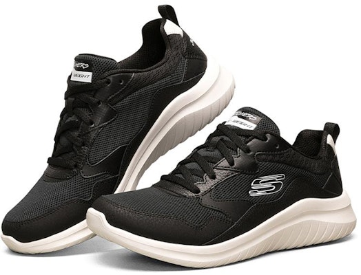 Skechers Ultra Flex 2.0 時尚運動鞋 女款 黑白 Lookbook Skechers Ultra Flex 2.0 時尚運動鞋 女款 黑白