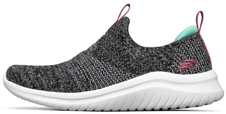 women-skechers-ultra-flex-2-0-black-white-green-149181-bkw