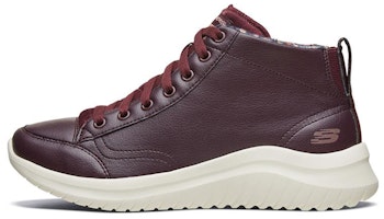 (Women) Skechers Ultra Flex 2.0 High-Top Running Shoes Red-Wine 13358-BURG (Women) Skechers Ultra Flex 2.0 High-Top Running Shoes Red-Wine 13358-BURG