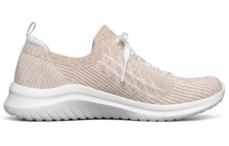 (W) Skechers Ultra Flex 2.0 Low-Top Running Shoes White/Gold 圖 2