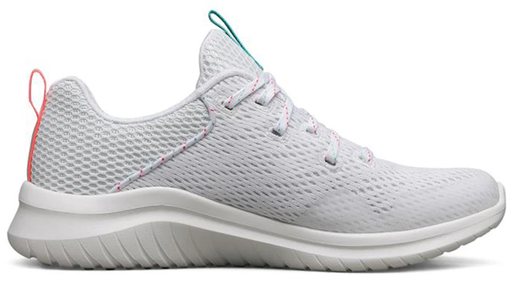 (W) Skechers Ultra Flex 2.0 Lage Sneakers Wit/Groen Hardloopschoenen 149090-WHT Order (W) Skechers Ultra Flex 2.0 Lage Sneakers Wit/Groen Hardloopschoenen 149090-WHT