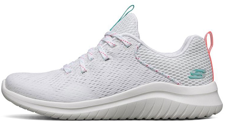 (Women) Skechers Ultra Flex 2.0 Low-Top Running Shoes White/Green 149090-WHT Buy (Women) Skechers Ultra Flex 2.0 Low-Top Running Shoes White/Green 149090-WHT