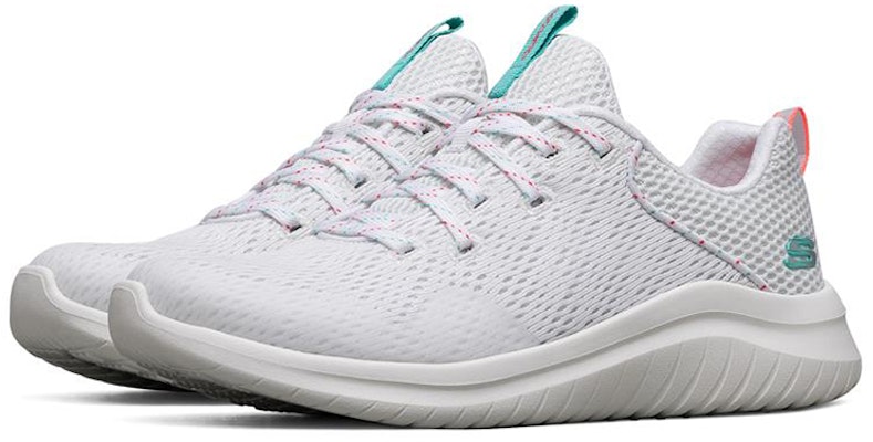 (Women) Skechers Ultra Flex 2.0 Low-Top Running Shoes White/Green 149090-WHT Lookbook (Women) Skechers Ultra Flex 2.0 Low-Top Running Shoes White/Green 149090-WHT