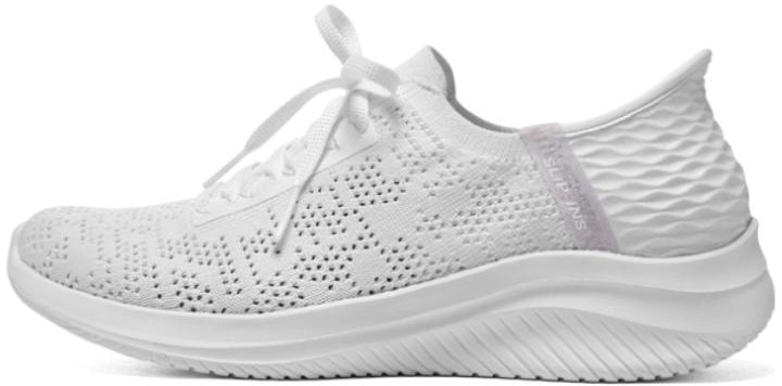 women-skechers-ultra-flex-3-0-shimmer-thru-technology-non-slip-wear-resistant-low-top-casual-white-896211-wht