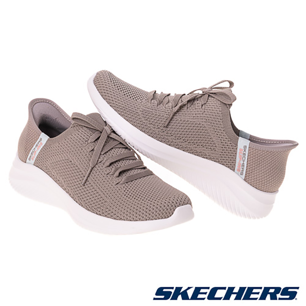 Lookbook (W) SKECHERS Ultra Flex 3.0 Sepatu Kasual Coklat Abu-Abu 150457DKTP