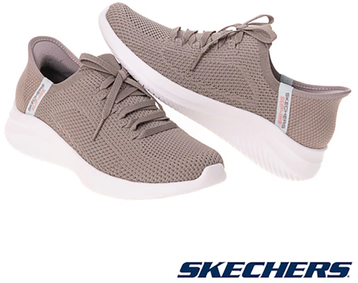 (W) SKECHERS Ultra Flex 3.0 Sepatu Kasual Coklat Abu-Abu 150457DKTP Lookbook (W) SKECHERS Ultra Flex 3.0 Sepatu Kasual Coklat Abu-Abu 150457DKTP