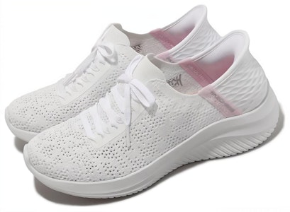 (W) 斯凯奇 Ultra Flex 3.0 一脚蹬白色运动鞋 896211-WHT Lookbook (W) 斯凯奇 Ultra Flex 3.0 一脚蹬白色运动鞋 896211-WHT