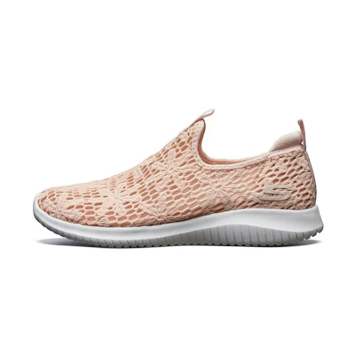 (W) Skechers Ultra Flex 'Light Pink Slip-On'